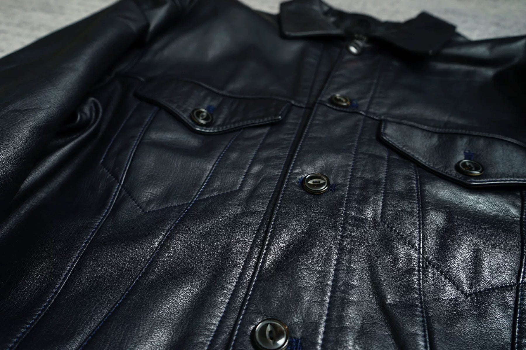 Yohji Yamamoto Padded Leather Jacket
