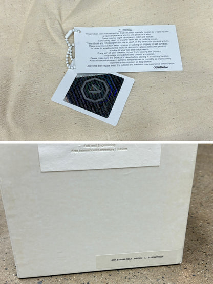 Visvim Spot Lama Sandal Brown