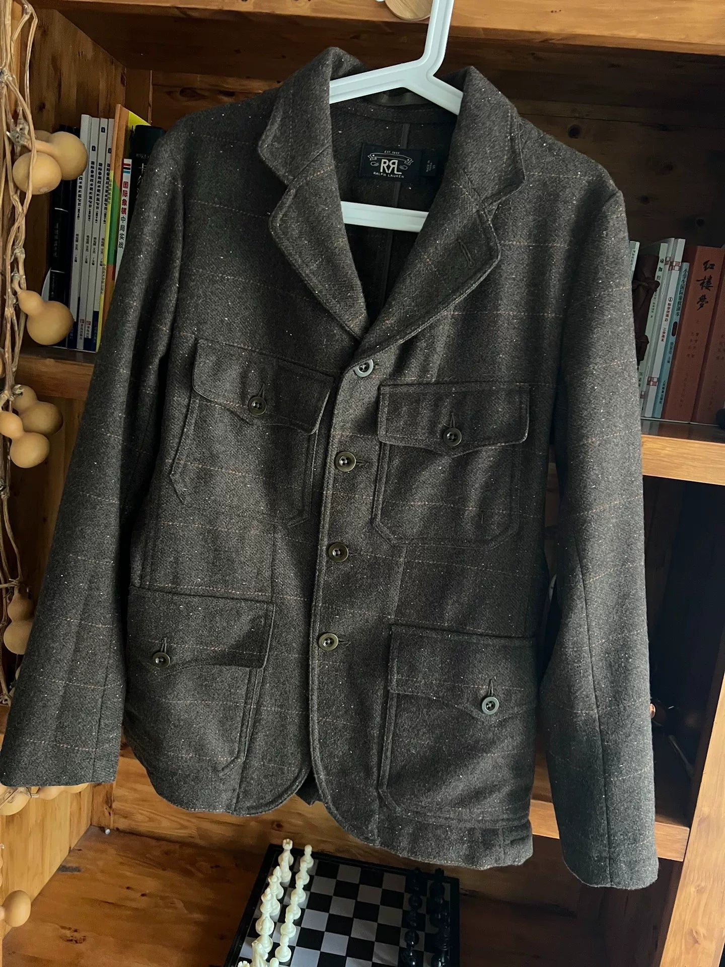 double rl wool vintage hunting jacket