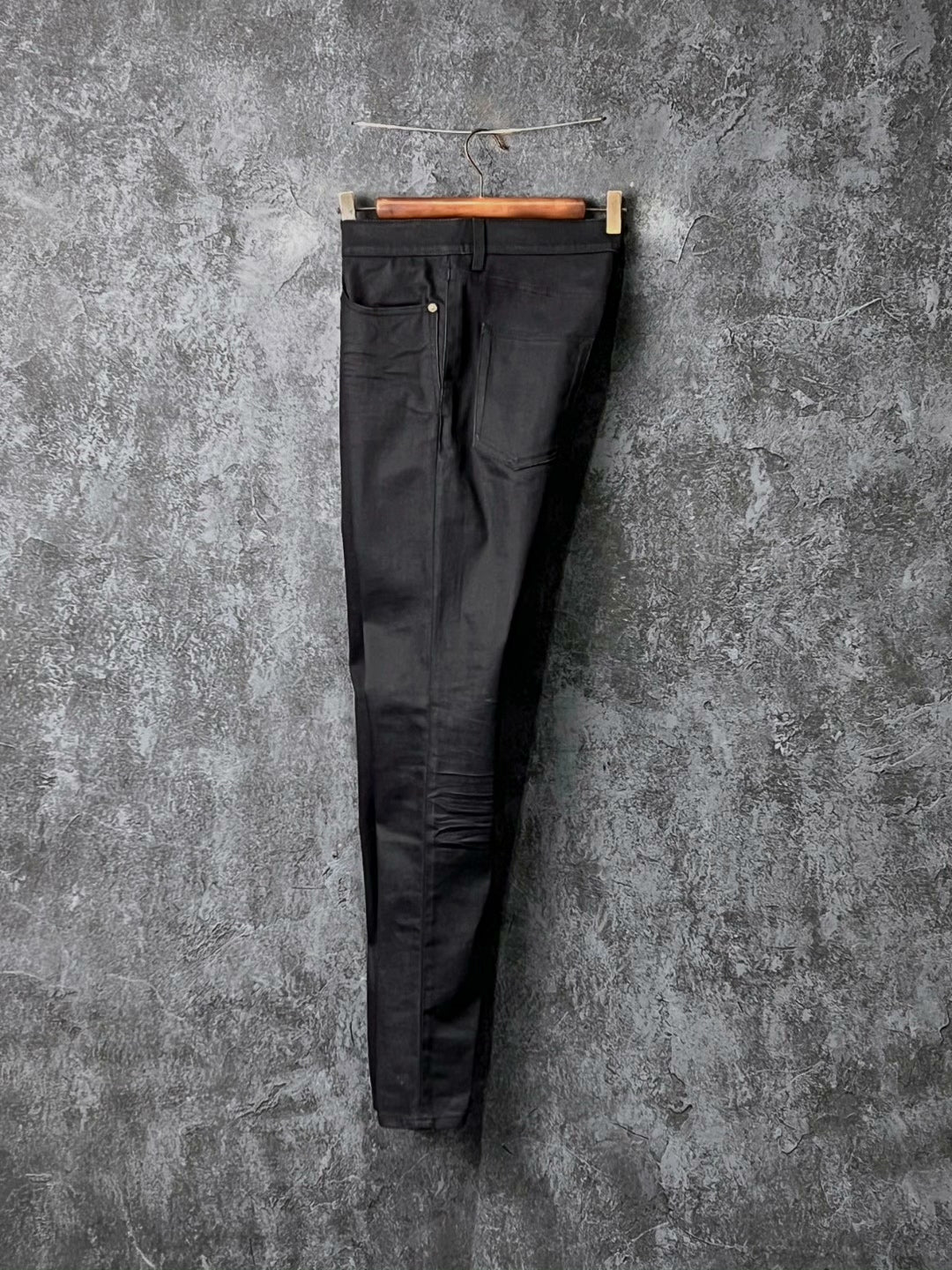 SAINT LAURENT Black Cotton Slim Jeans
