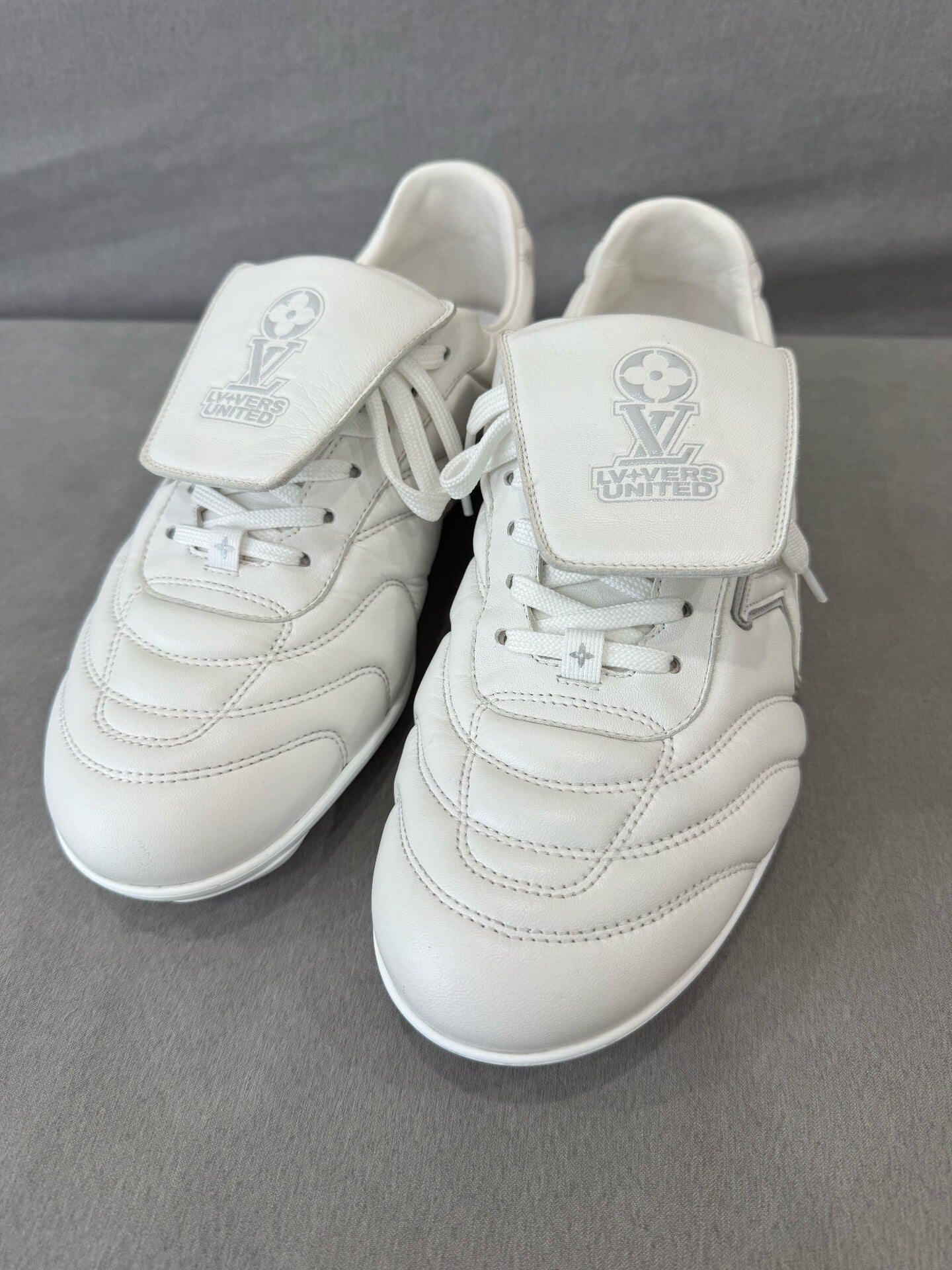 Louis Vuitton White Soccer Shoes Size 42.5