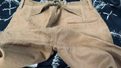 vintage Moleskin Trousers in Brown