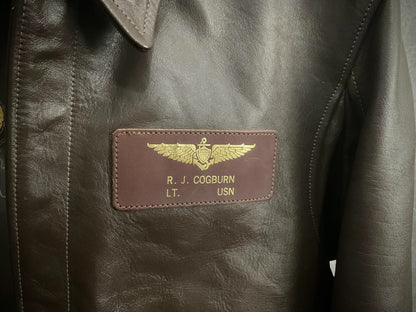 toys mccoy a2 pilot jacket with character design