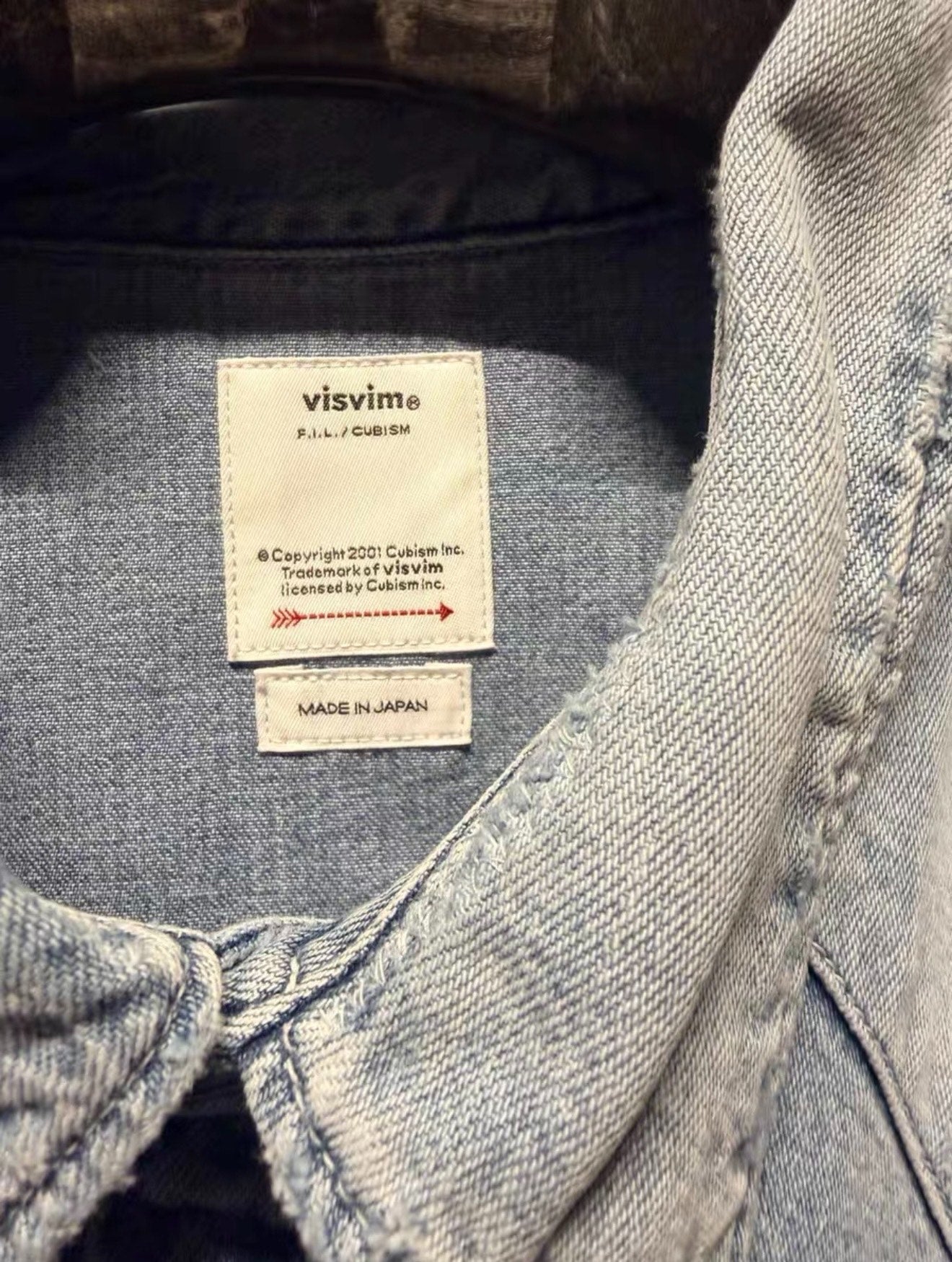 visvim Social Sculpture Crash Denim Shirt