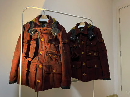 freewheelers field master jacket in burgundy