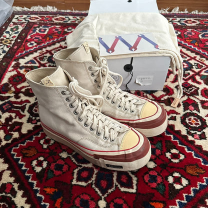 visvim skagway hi canvas shoes size 8