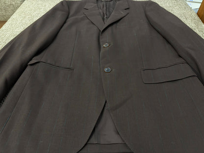 Auralee Strong Twisted Wool Pinstripe Suit