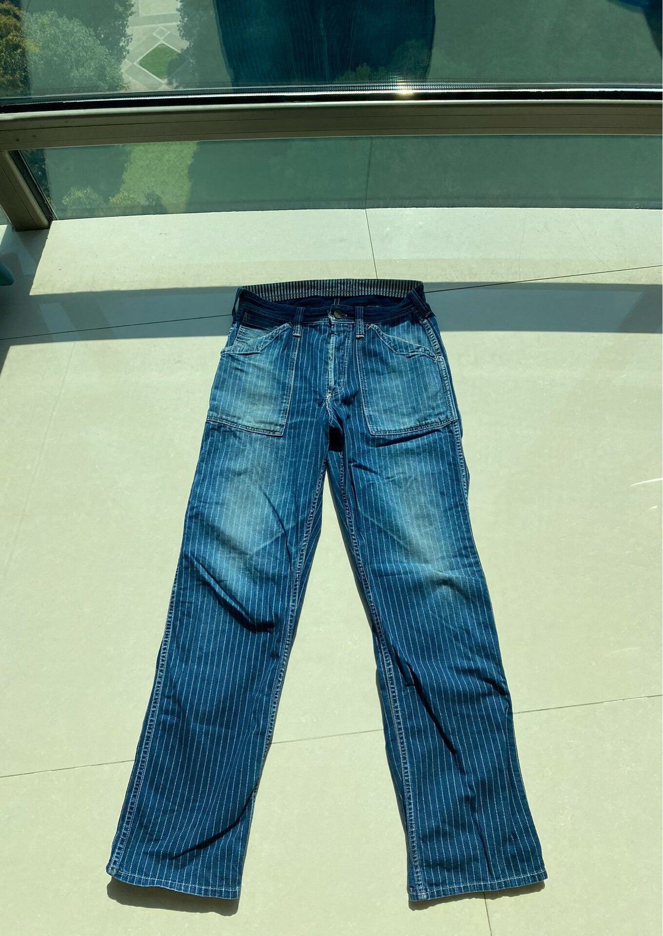 longshoreman bootleggers denim pants for men