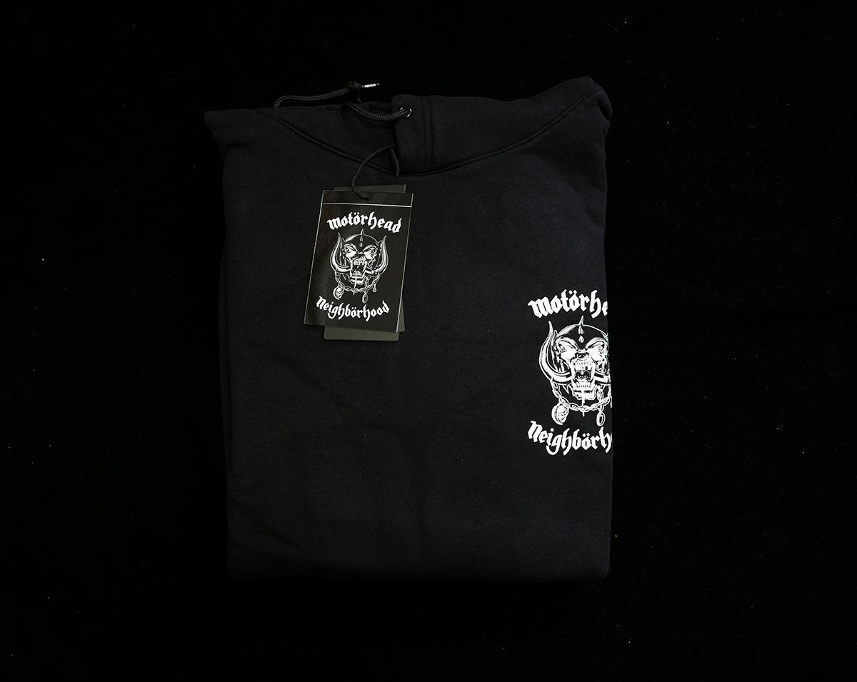 neighborhood x Motorhead black hooded sweatshirt