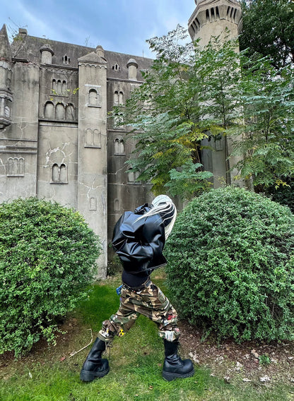 P.L.N Unique White Hair Cap