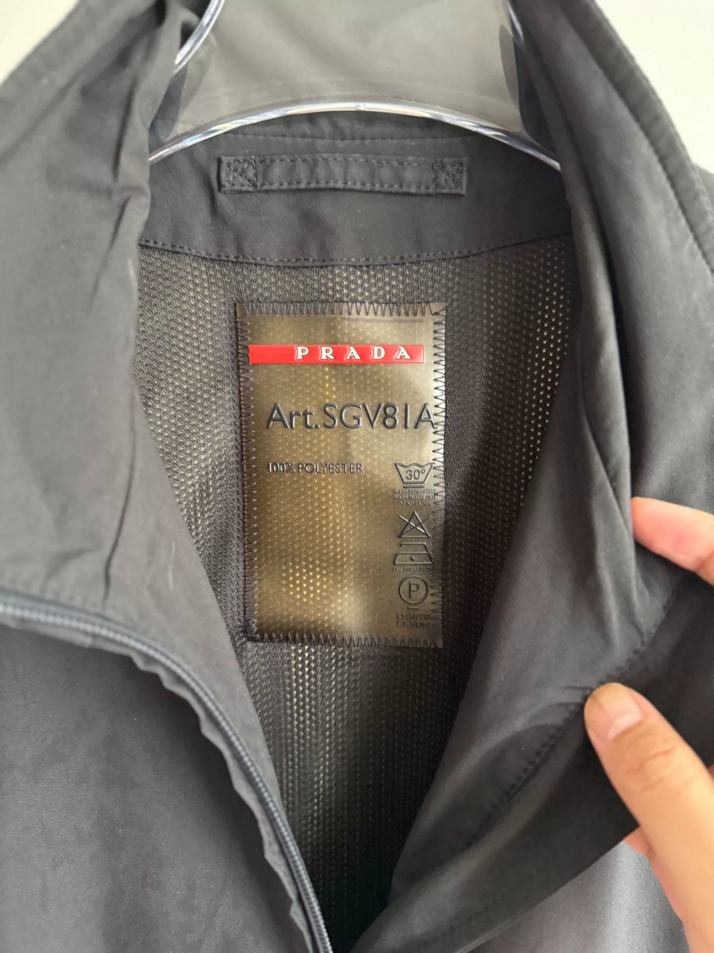 Prada Nylon Vest with Red Label