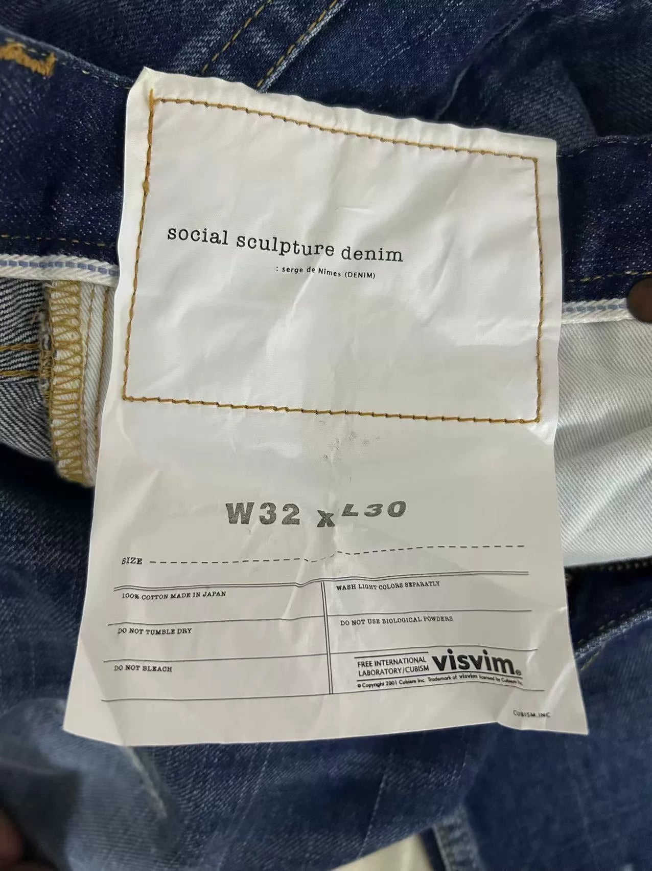 visvim 19AW D12 03 Denim Jeans
