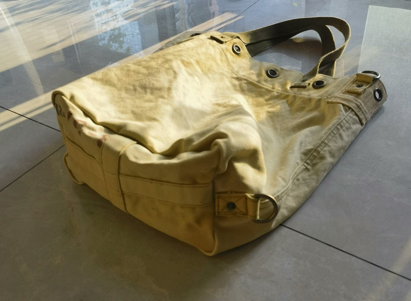 RRL Vintage WWII Nautical Canvas Tote