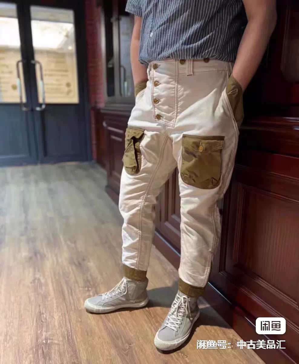Freewheelers S-3 Flying Trousers in White