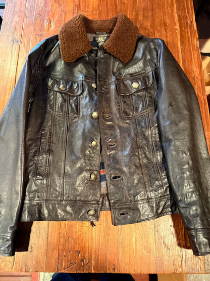 RRL Ralph Lauren Gambler Leather Jacket