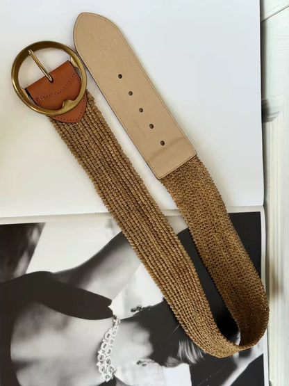 POLO Ralph Lauren Straw Leather Belt