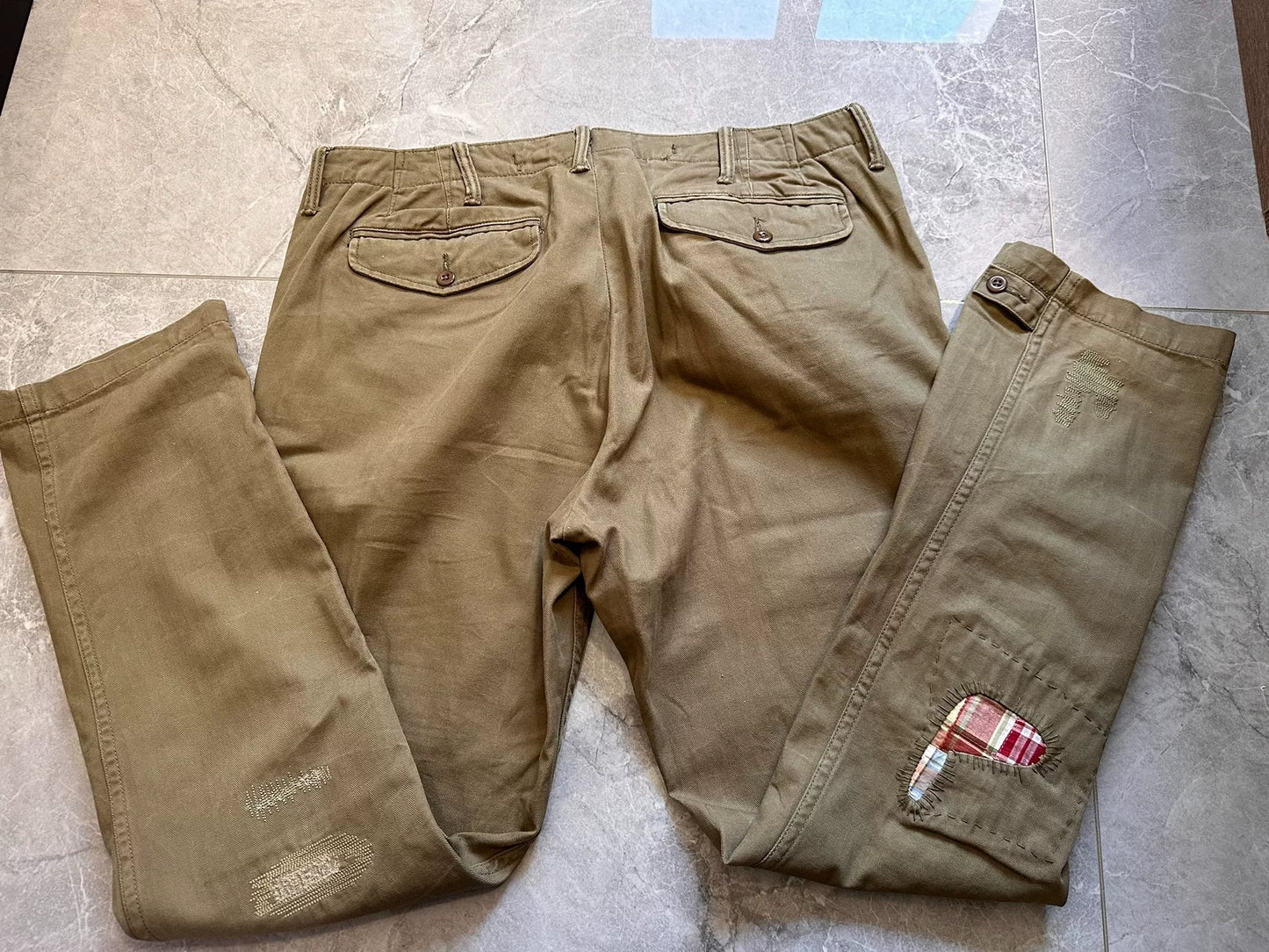 Ralph Lauren Military Distressed Work Pants