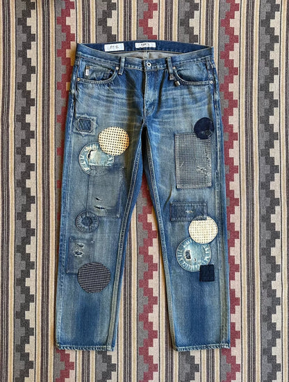 fdmtl slim fit selvage denim jeans