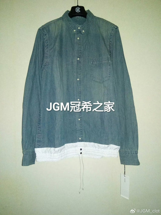SACAI Denim Shirt with White Inner
