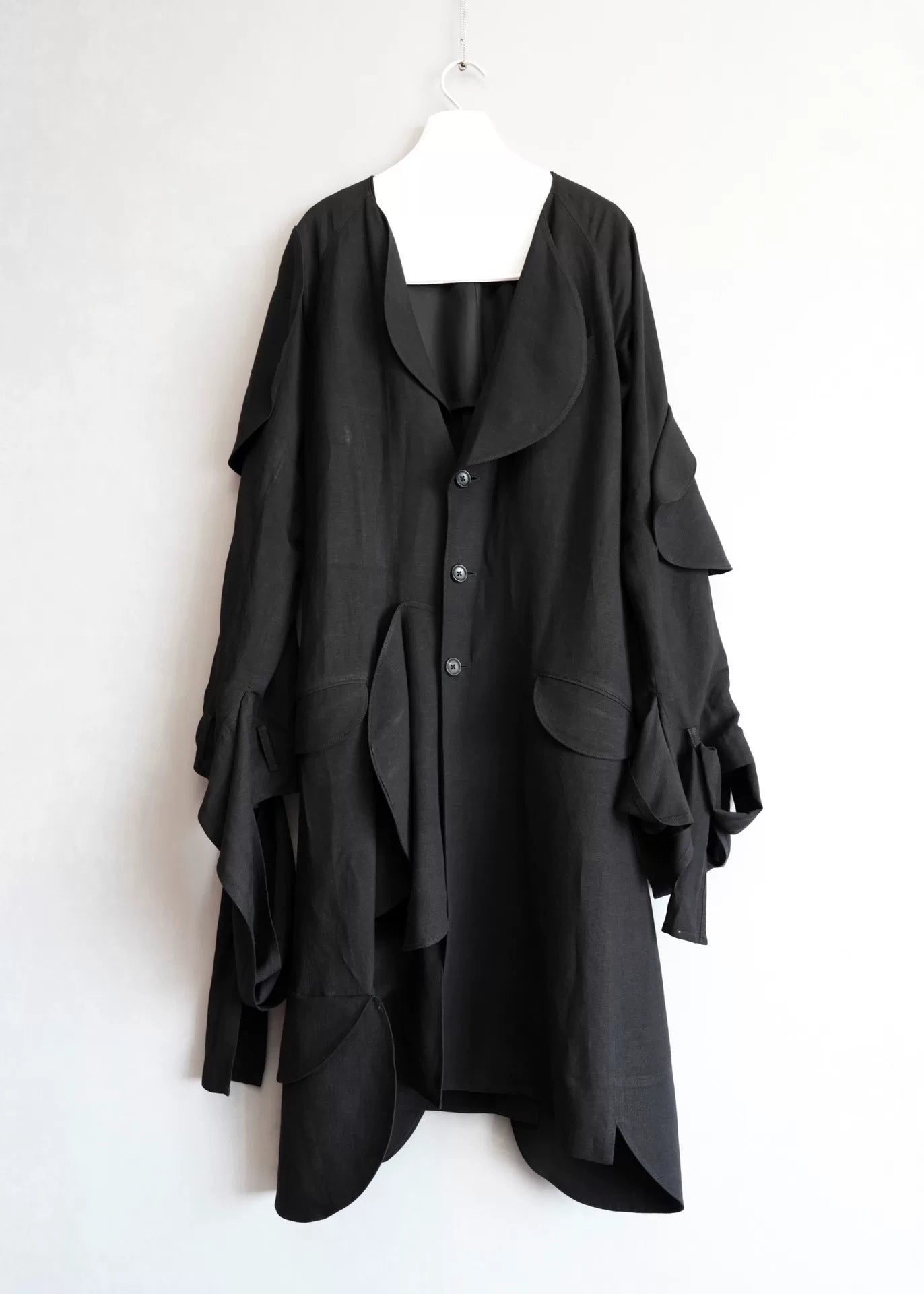 yohji yamamoto ugly mushroom pattern coat