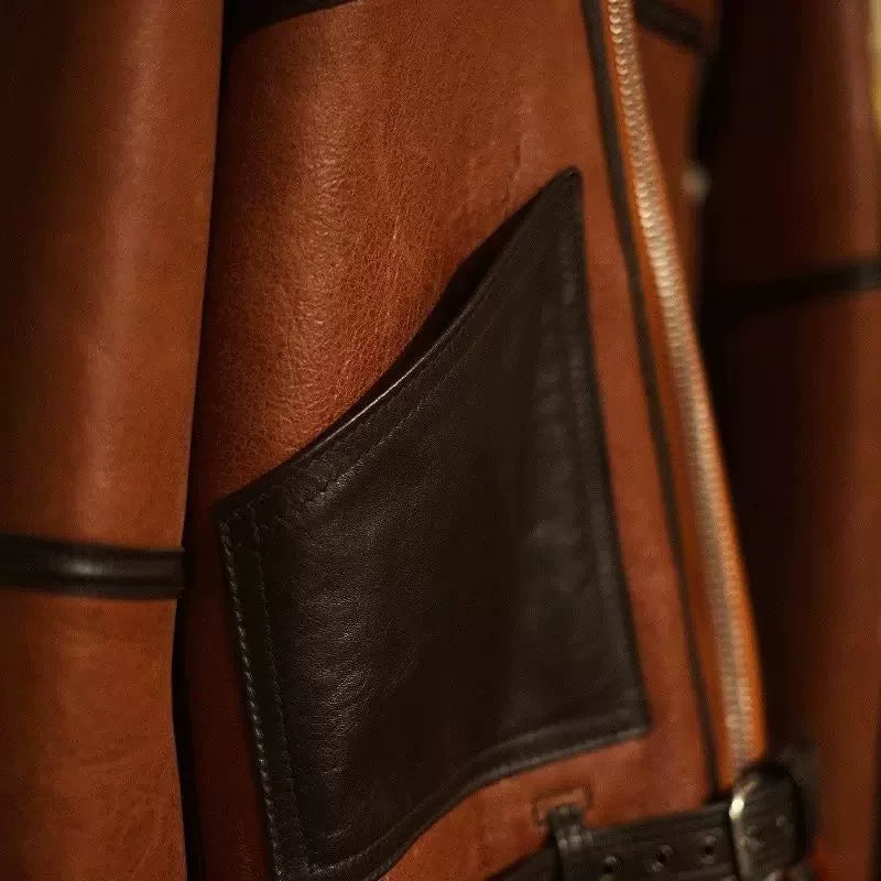 Nigel Cabourn Sheepskin Shearling Flight Jacket