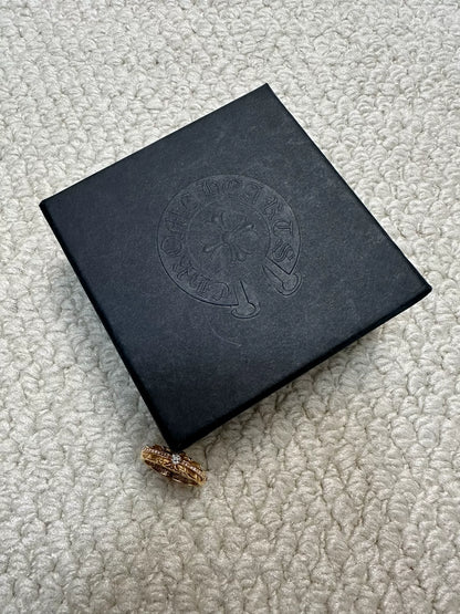 Chrome Hearts 22k Gold BabyClsc Cross Ring