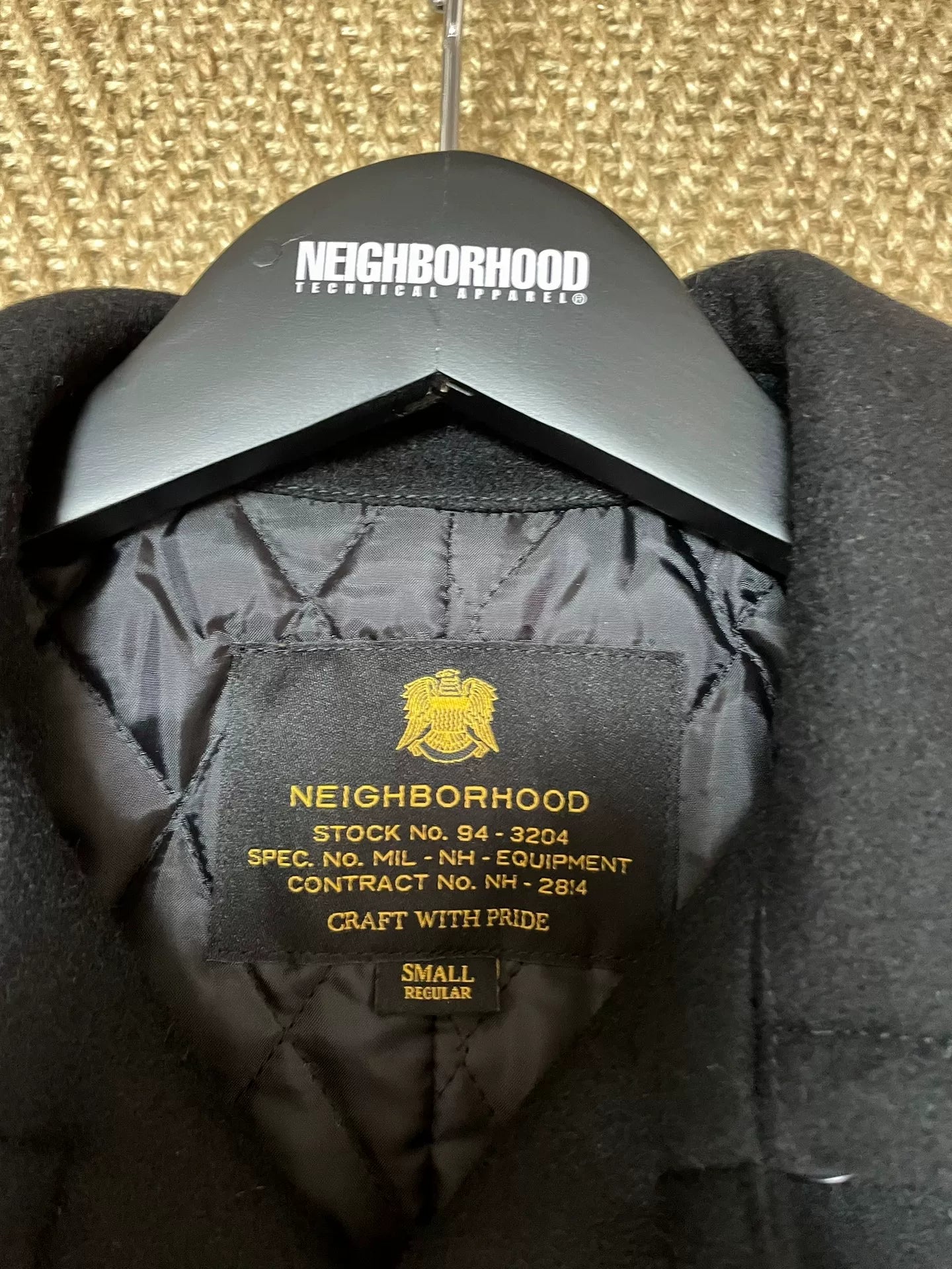NEIGHBORHOOD P/WN-COAT Wool Double-Breasted Overcoat