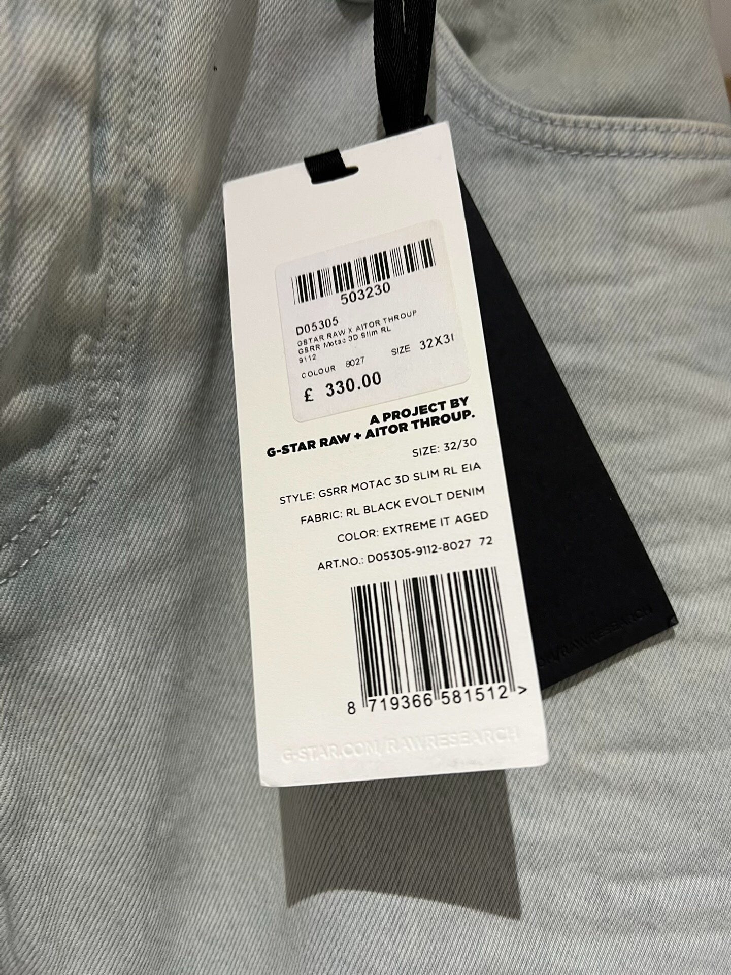 G Star Raw Aitor Throup Denim Pants