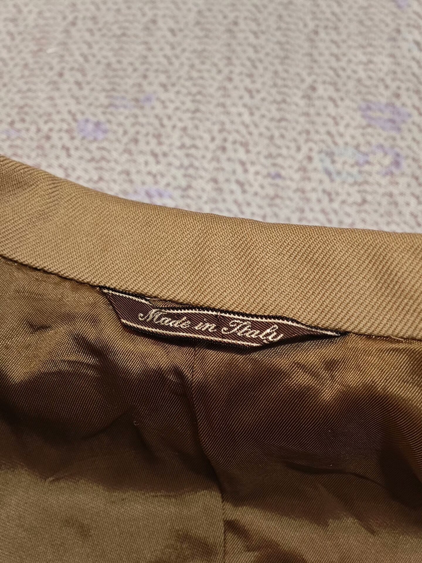 Zegna Beige Wool Blend Suit Jacket