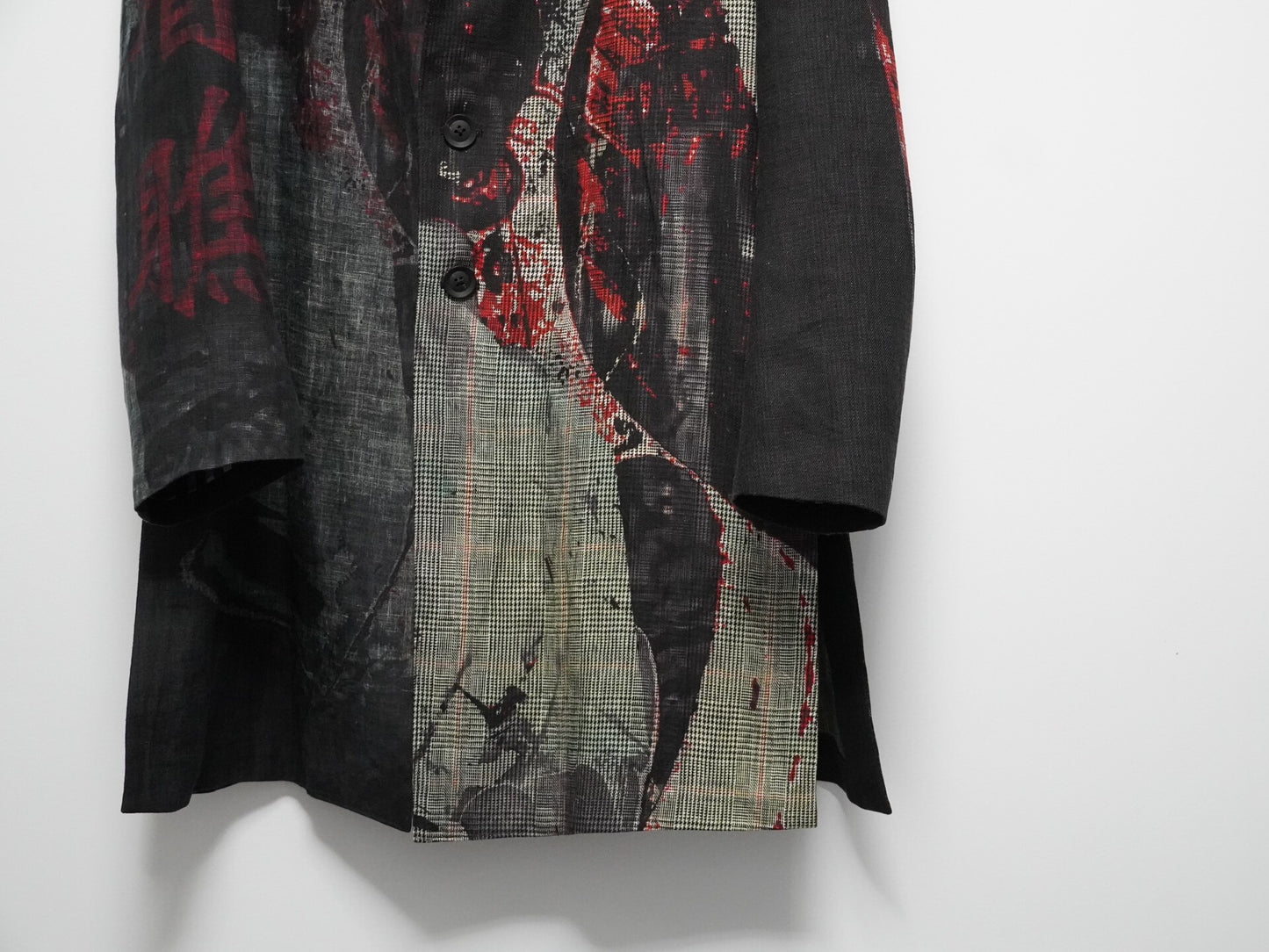 yohji yamamoto 2021ss jacket with deep slits