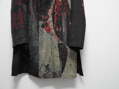 yohji yamamoto 2021ss jacket with deep slits