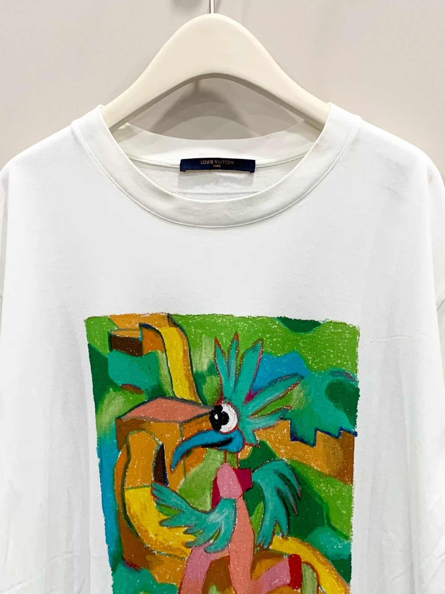 louis vuitton graffiti dinosaur short sleeve XXL