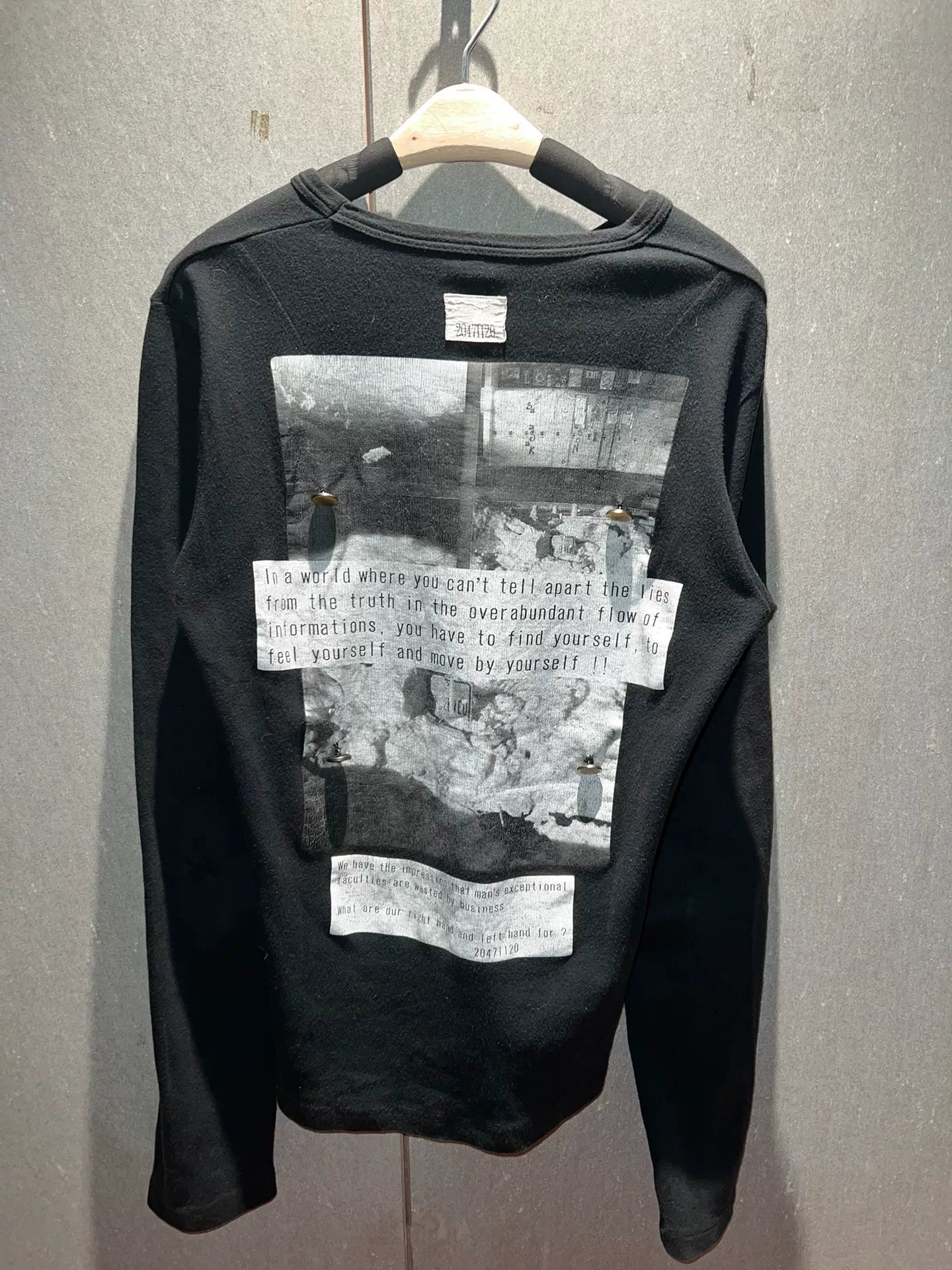 harajuku archive long sleeve shirt with print