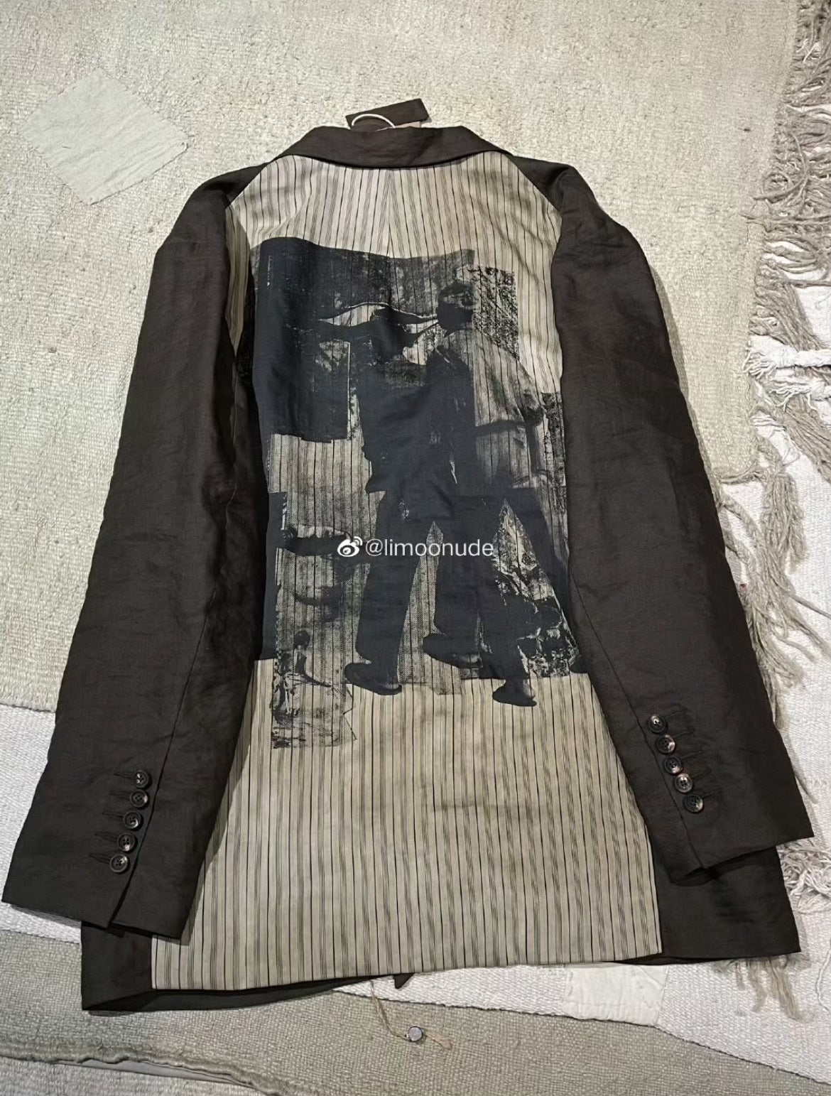 ZIGGY CHEN 21SS Cotton-Linen Metallic Blazer