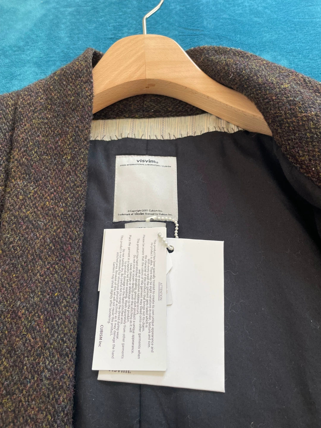 VISVIM Dotera Coat Harris Tweed