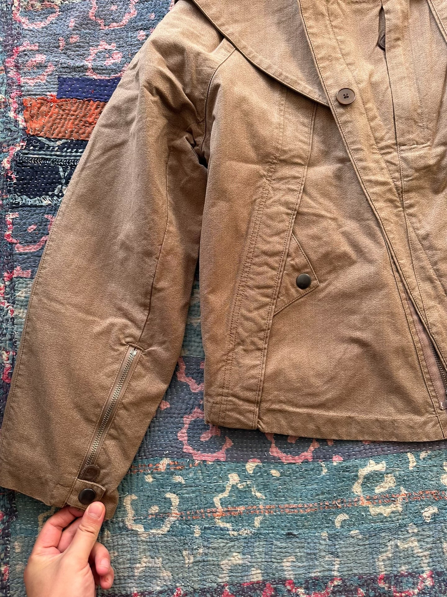 ralph lauren military style patchwork jacket