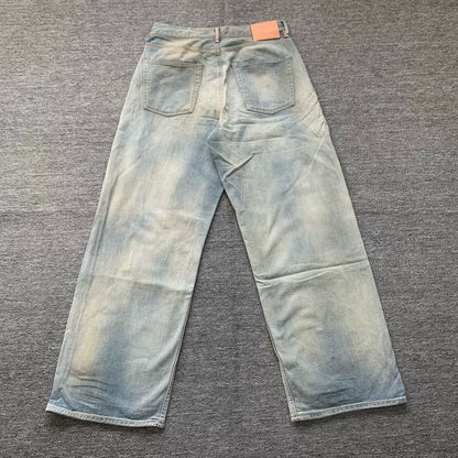 acne studios 1981m distressed denim trousers