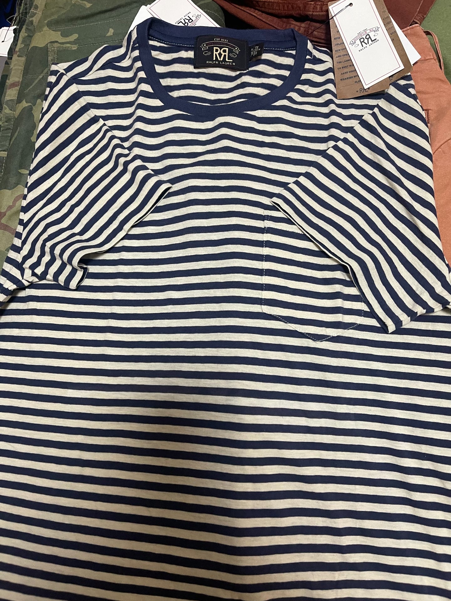 RRL Double RL Striped Tee