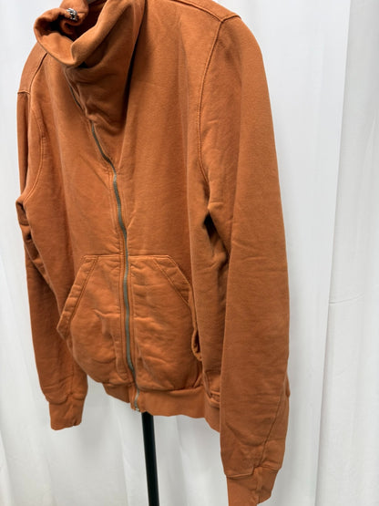 Rick Owens Diagonal Zipper Hoodie Jacket