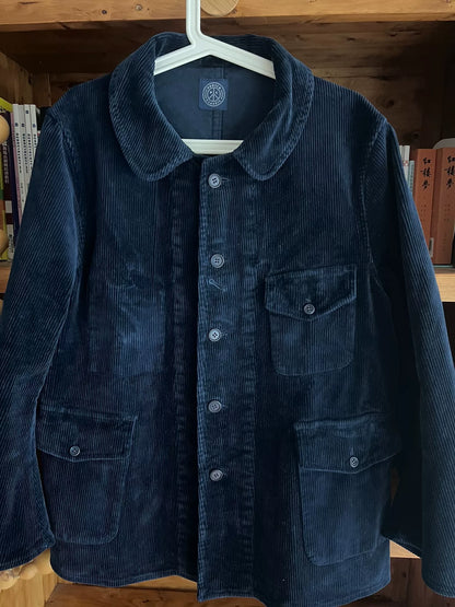 porter classic blue corduroy hunting jacket