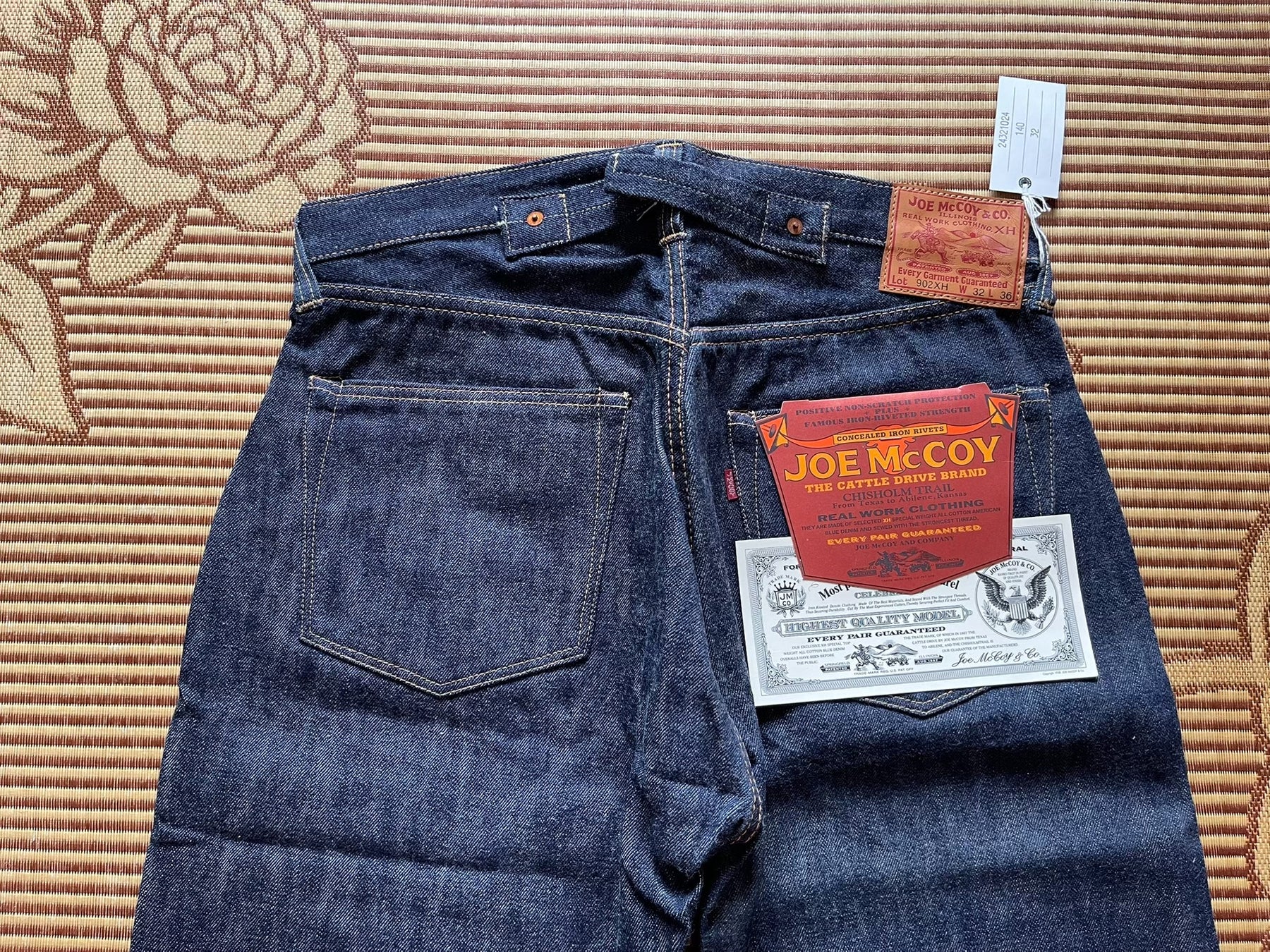 Joe McCoy 902xh 1937 Jeans W32 L36