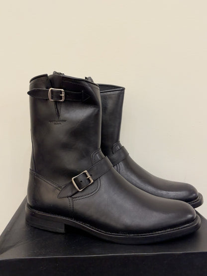 Saint Laurent Black Mid-Calf Boots