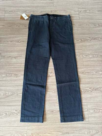RRL Blue-Dyed Wabash Casual Pants