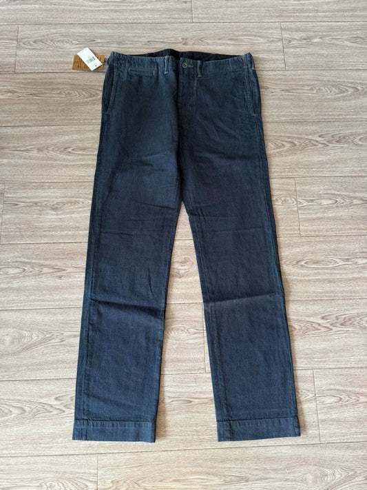 RRL Blue-Dyed Wabash Casual Pants