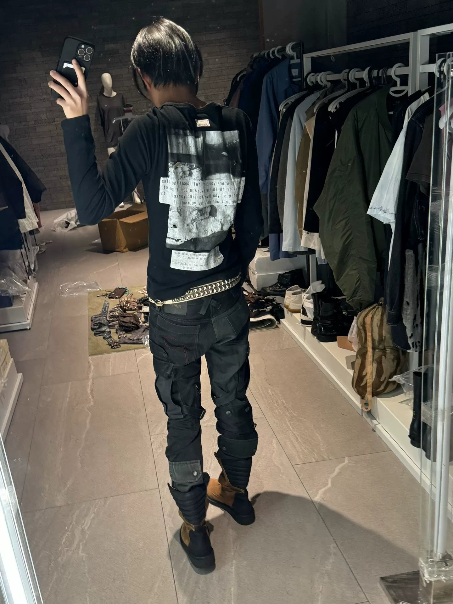 harajuku archive long sleeve shirt with print