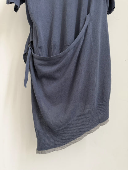 Yohji Yamamoto Y's Gray-Blue Knit Top