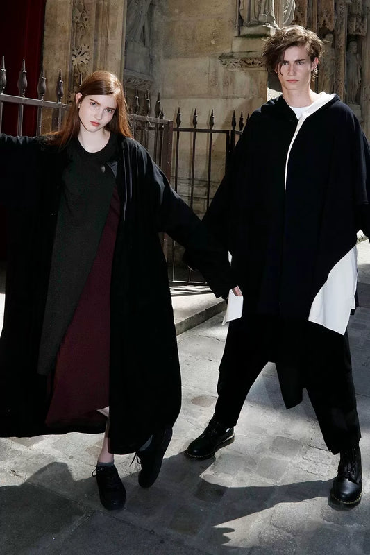 Yohji Yamamoto Black and White Vest Coat