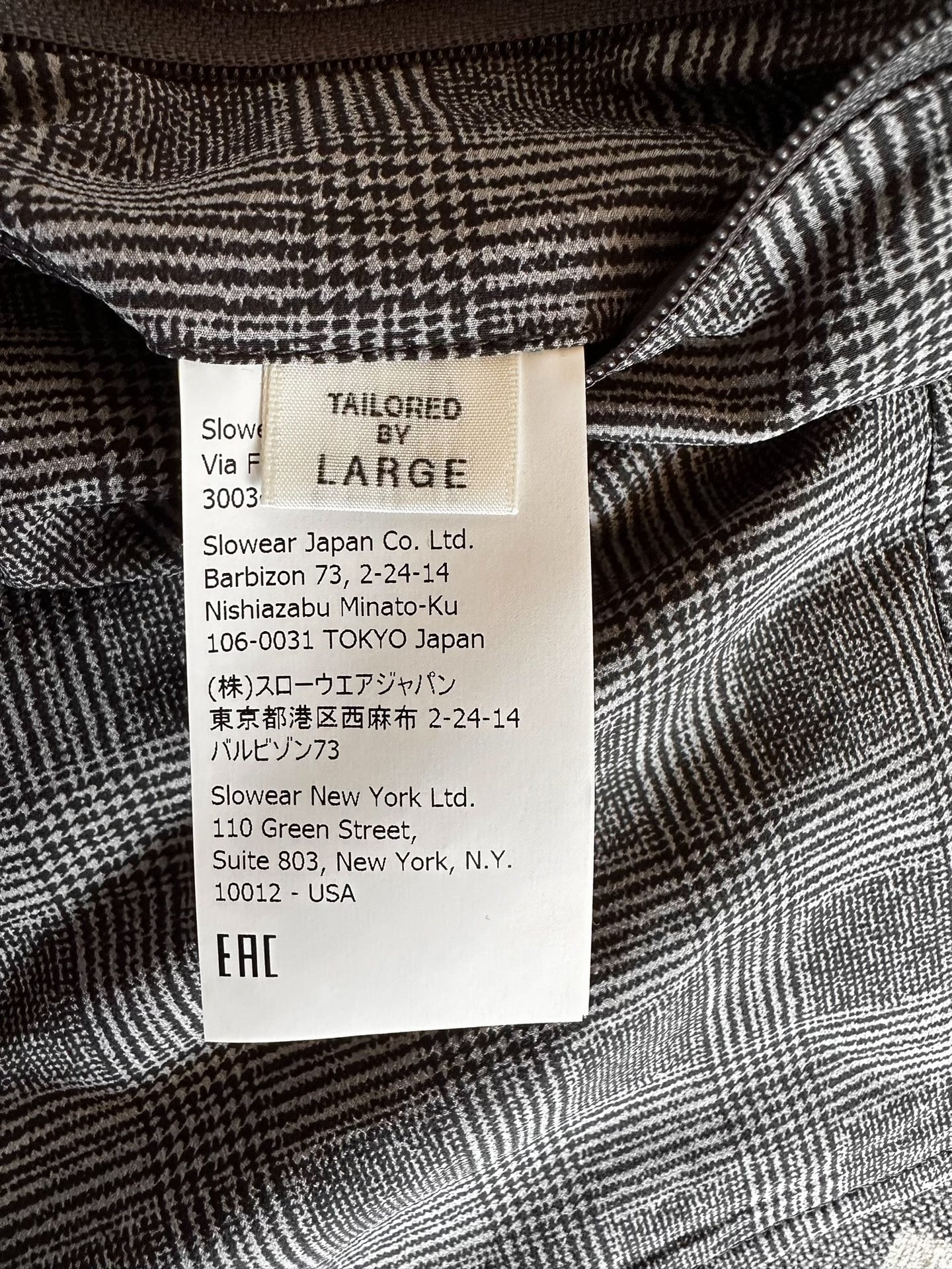 NANAMICA x SLOWEAR ALPHA DRY Check Blazer