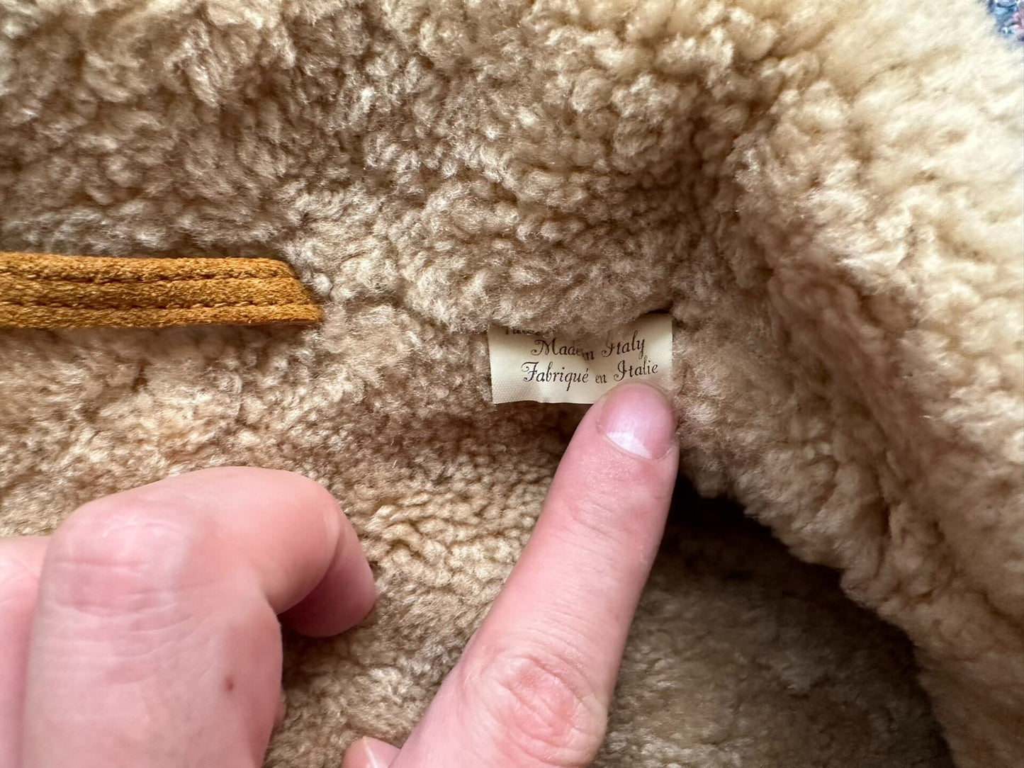 levis vintage suede shearling coat