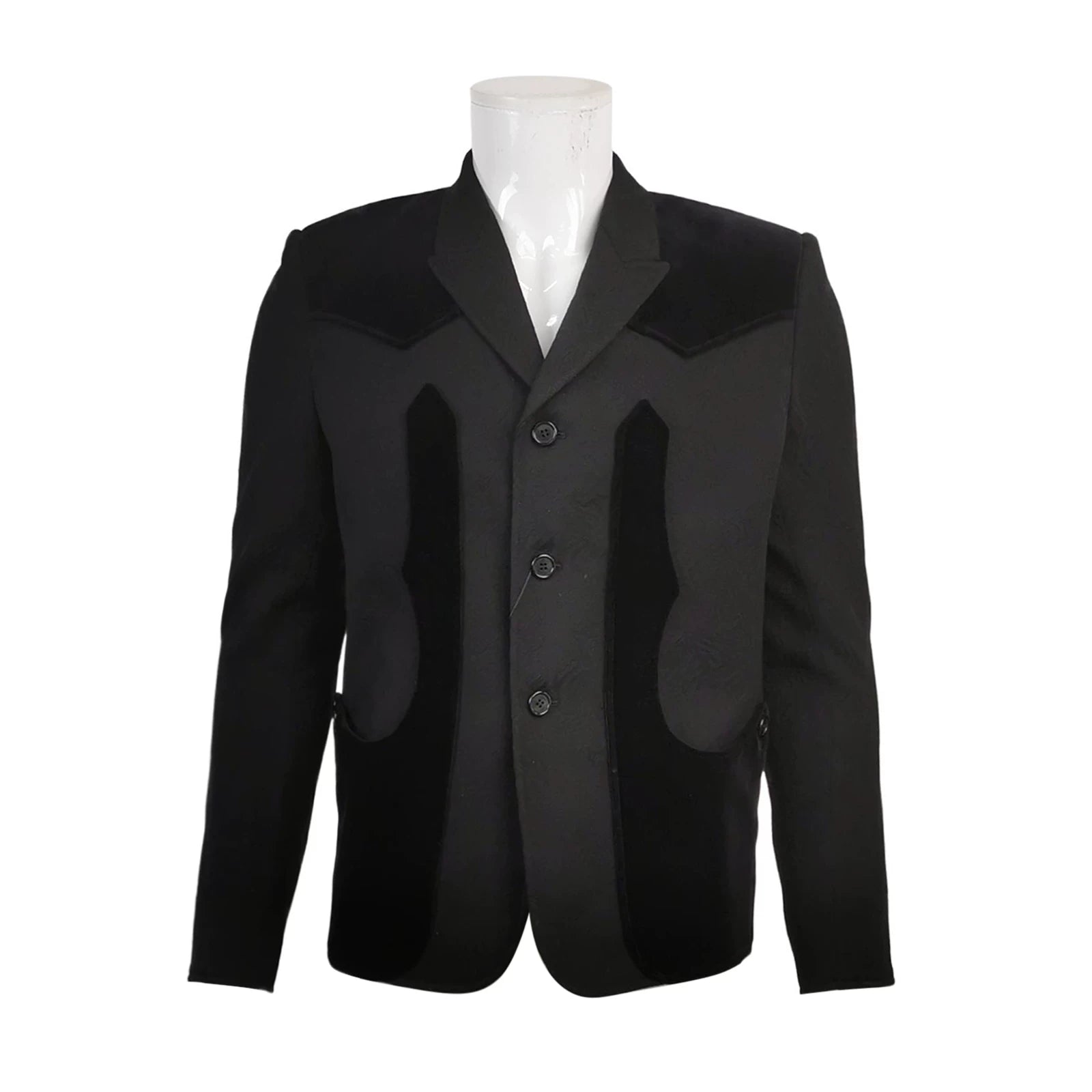 Saint Laurent Black Wool 3-Button Blazer